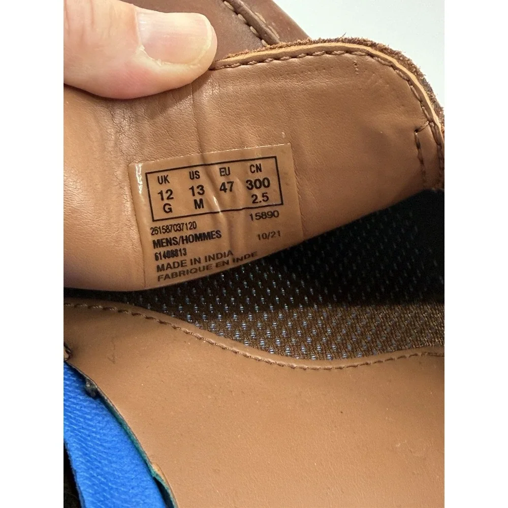 Clarks Men's Shoe Markman Brown Leather Driving Style Loafers Slippers Size 13 M